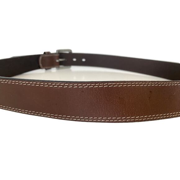 Timberland PRO Men’s Brown Belt Size 40 Genuine Full Grain Leather Distressed - Picture 9 of 16
